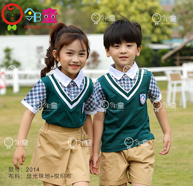 最新夏季時尚幼兒園園服班服