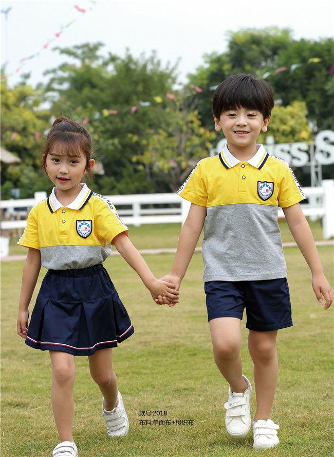 黃色幼兒園園服，幼兒園校服廠家促銷