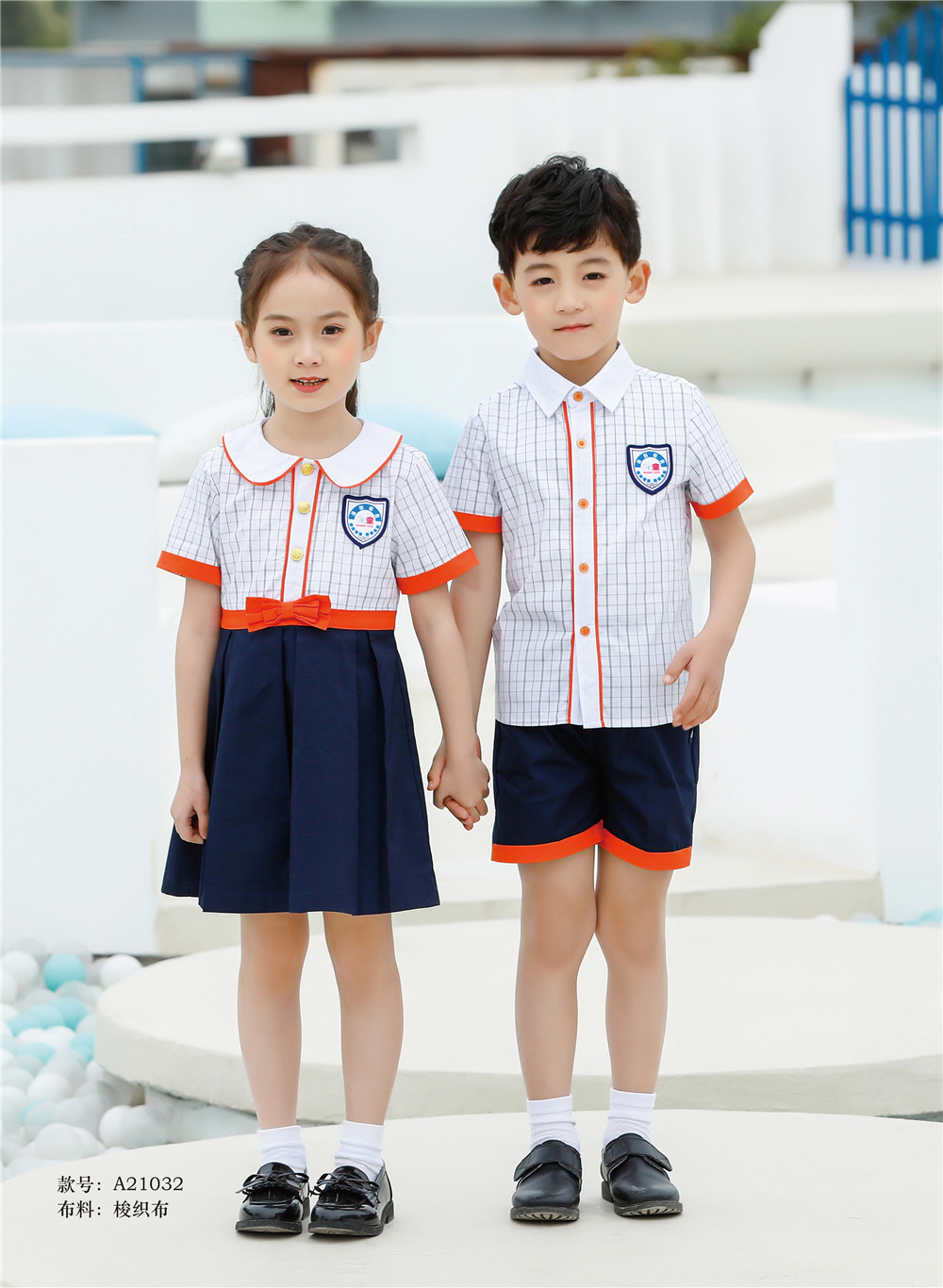 橙色時(shí)尚幼兒園小禮服，眼前一亮的感覺(jué)